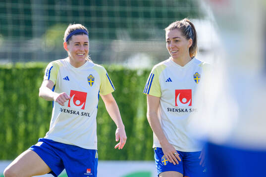Olivia Schough and Linda Sembrant of Sweden of the women's