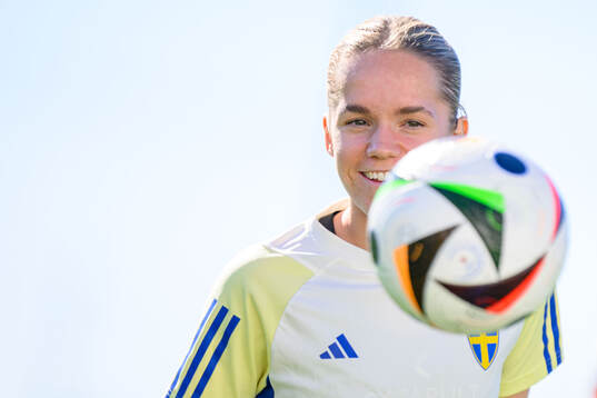 Hanna Lundkvist of Sweden of the women's national football