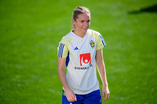 Hanna Lundkvist of Sweden of the women's national football