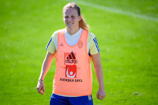 Anna Anvegård of Sweden of the women's national football