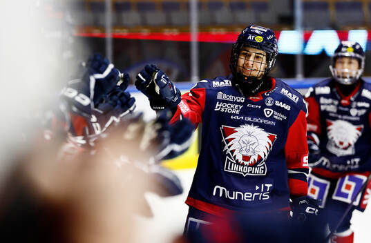 Linköpings Justine Leanne Reyes jubel