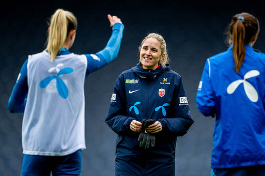 Gemma Grainger, head coach of the Norwegian women's