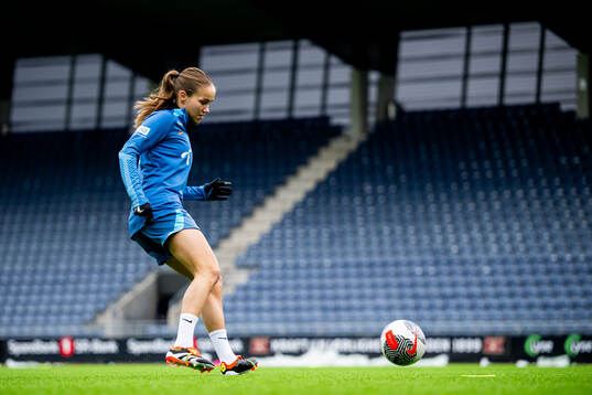 Guro Reiten of the Norwegian women's national football team
