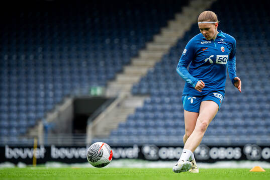 Signe Gaupset of the Norwegian women's national football