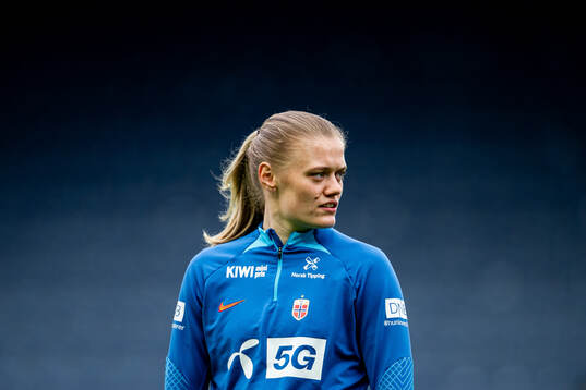 Mathilde Harviken of the Norwegian women's national