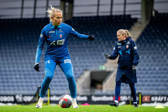 Guro Bergsvand of the Norwegian women's national football