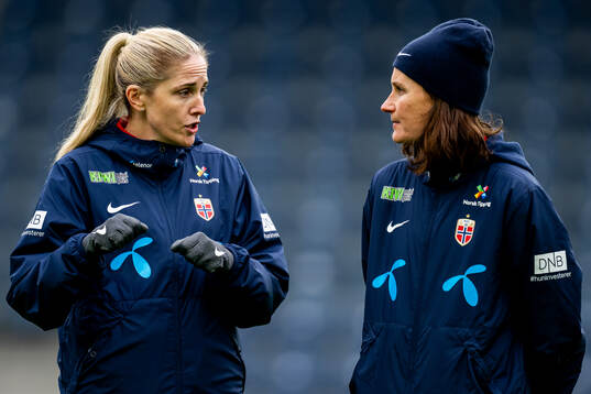 Gemma Grainger, head coach, and Ingvild Stensland,