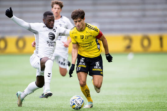 Odds Solomon Owusu och Elfsborgs Besfort Zeneli