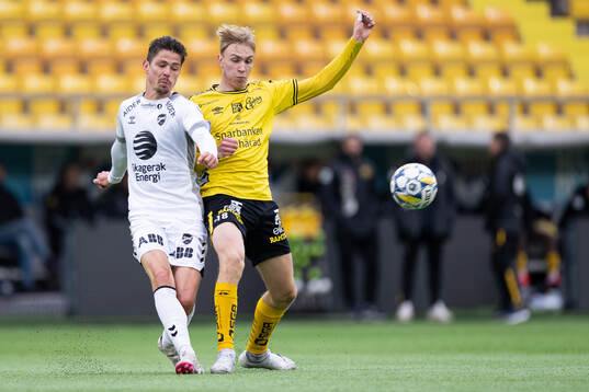 Odds Torgeir Börven och Elfsborgs Leo Östman