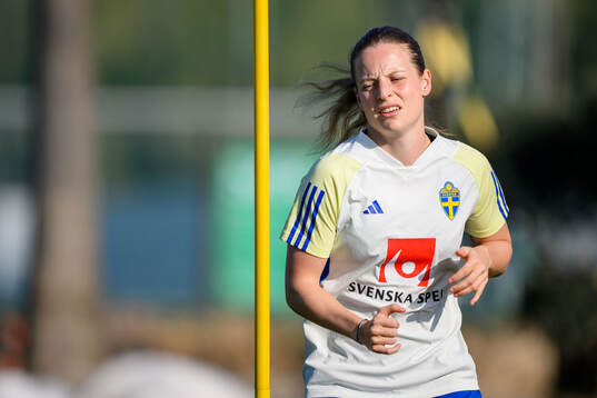 Anna Anvegård of Sweden of the women's national football