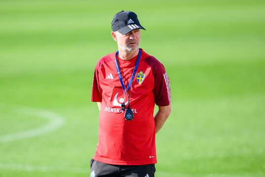 Head coach Peter Gerhardsson of Sweden of the women's