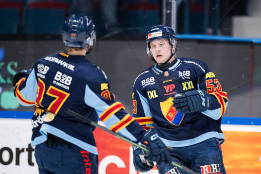 Djurgårdens David Blomgren jublar
