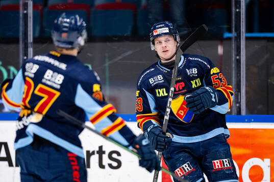 Djurgårdens David Blomgren jublar