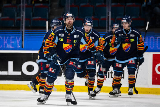 Djurgårdens Ludvig Rensfeldt jublar