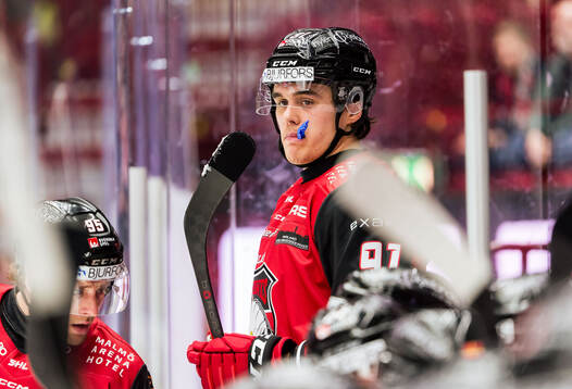 Malmö Redhawks Axel Sundberg deppar