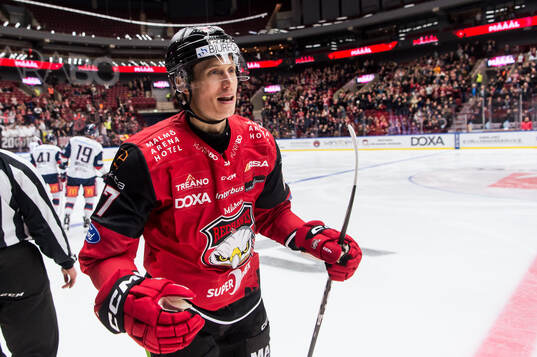 Malmö Redhawks Robin Alvarez jublar