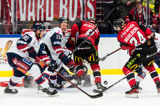Linköpings Lance Bouma och Fabian Wagner och Malmö