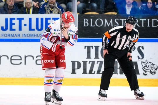 Timrås Jonathan Dahlén lämnar isen