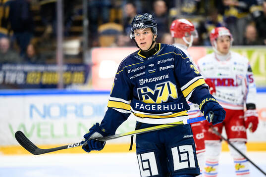 HV71s Måns Lindbäck deppar