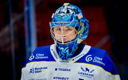 Leksands målvakt Filip Larsson