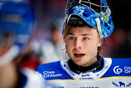 Leksands målvakt Filip Larsson