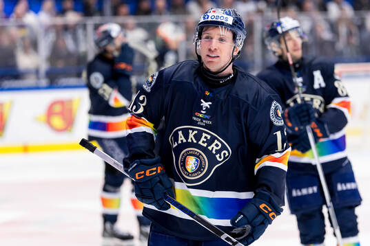 Växjös Dylan McLaughlin jublar