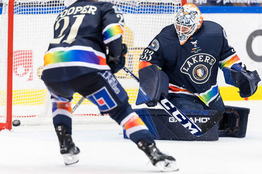 Växjös målvakt Emil Larmi