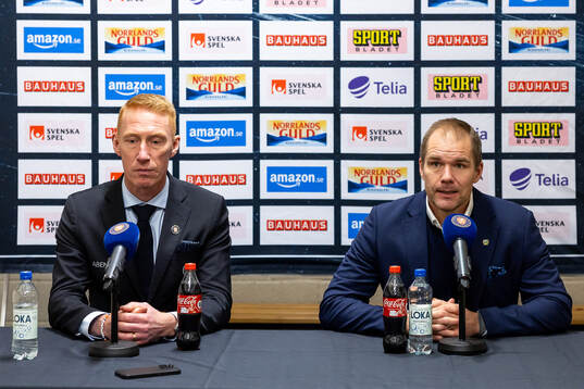 Växjös tränare Jörgen Jönsson och Färjestads tränare