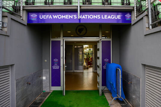 Signage for the UEFA Women's Nations League