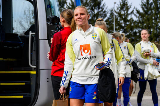 Josefine Rybrink of the women's national football team of