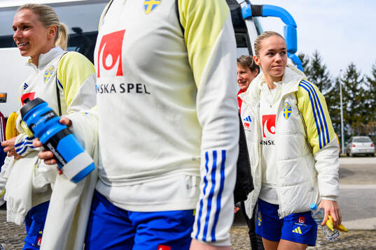Jonna Andersson and Hanna Lundkvist of the women's national