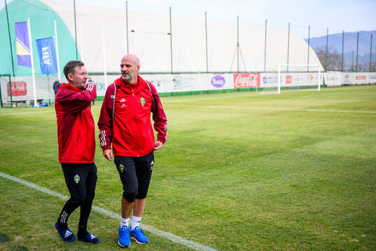 Head coach Peter Gerhardsson and assistant coach Magnus