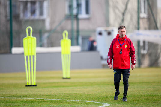 Head coach Peter Gerhardsson of the women's national