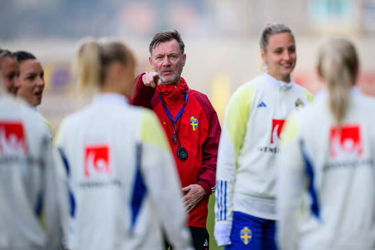 Head coach Peter Gerhardsson of the women's national