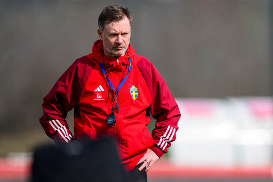 Head coach Peter Gerhardsson of the women's national