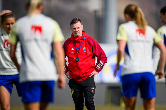 Head coach Peter Gerhardsson of the women's national