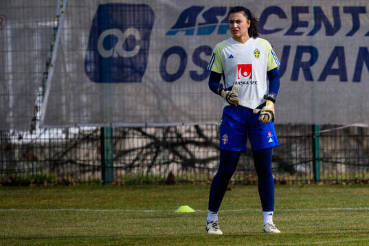Goalkeeper Zecira Musovic of the women's national football