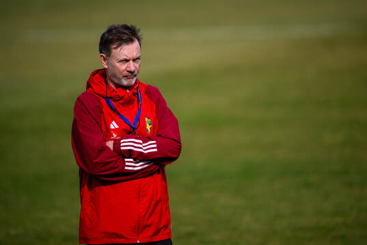 Head coach Peter Gerhardsson of the women's national