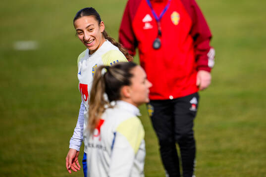 Rusul Rosa Kafaji of the women's national football team of