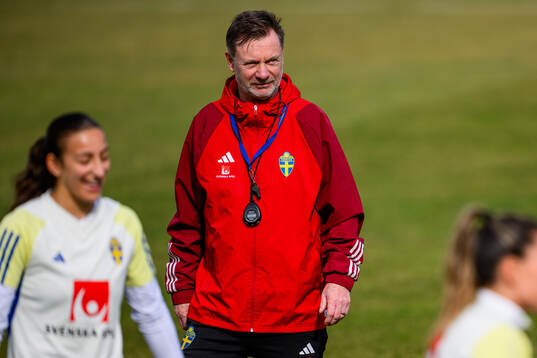 Head coach Peter Gerhardsson of the women's national