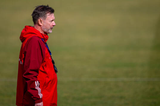 Head coach Peter Gerhardsson of the women's national