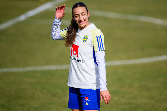 Rusul Rosa Kafaji of the women's national football team of