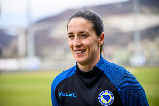 Milena Nikolic of Bosnia and Herzegovina is interviewed by