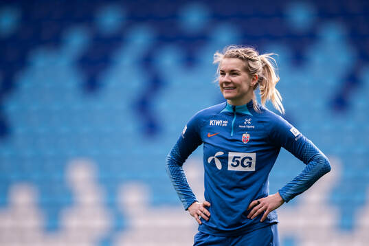Ada Hegerberg of the Norwegian women's national football
