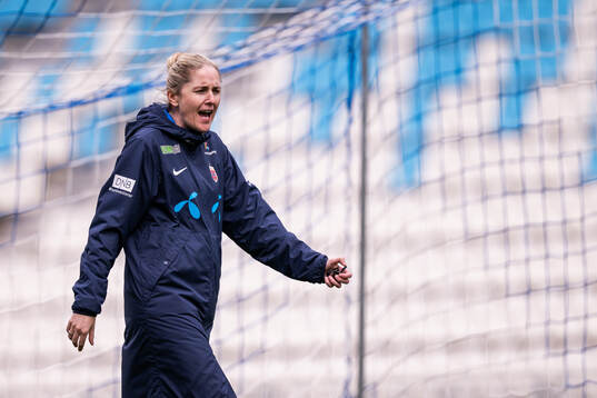 Head coach Gemma Grainger of the Norwegian women's national
