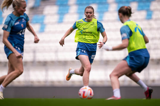 Mathilde Harviken of the Norwegian women's national