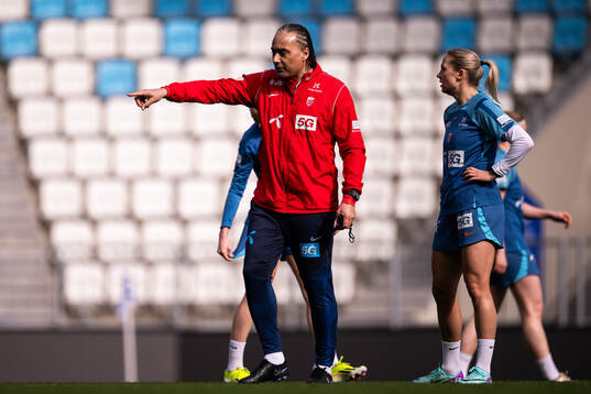 Lee Skyrme, assistant coach, of the Norwegian women's