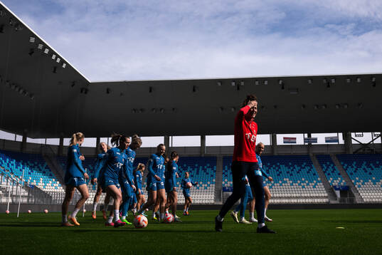 Frankie Hunter, fitness coach of the Norwegian women's