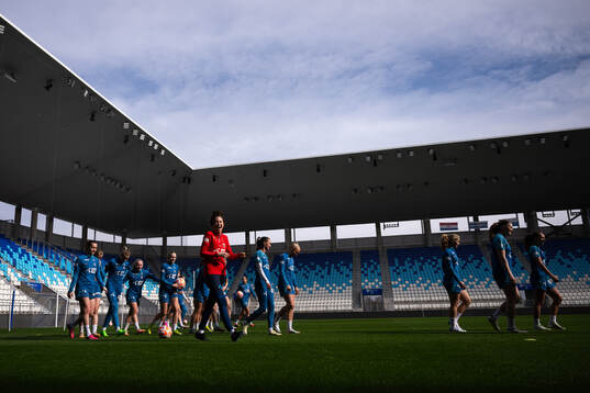 Frankie Hunter, fitness coach of the Norwegian women's