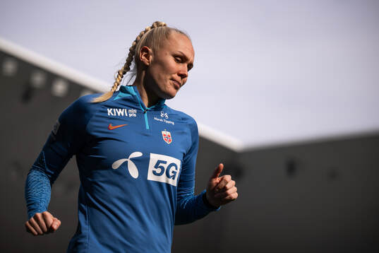 Maria Thorisdottir of the Norwegian women's national